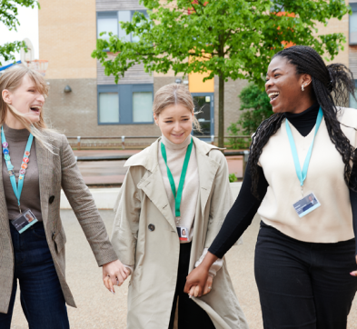 Female Student Relaxing At Abbey College Cambridge