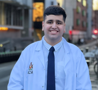 Farbod pictured outside the Royal College of Surgeons in Ireland